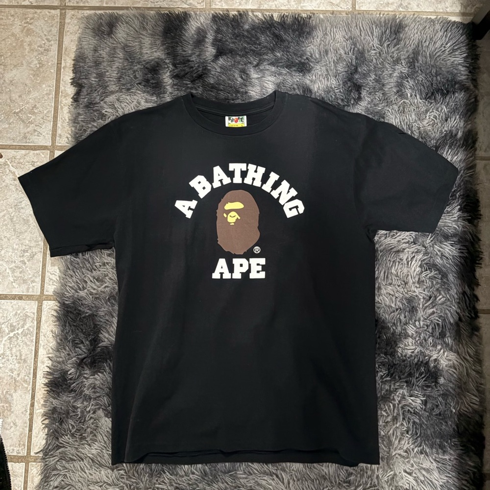 Bape Black and White Short Sleeve Tee